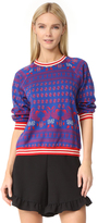 Thumbnail for your product : Anna Sui Knit Swan Jacquard Pullover