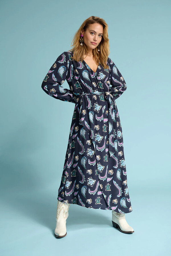 Pom Amsterdam Leah Tides Deep Black Dress ShopStyle