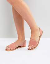 Thumbnail for your product : ASOS Design Jovena Leather Summer Shoes