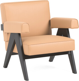 TJMAXX 27X29 Chandigarh European Armchair, Leather