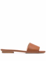 Thumbnail for your product : Malo Square-Toe Leather Sandals