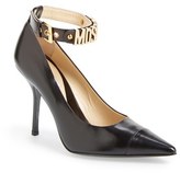 Thumbnail for your product : Moschino Logo Ankle Strap Pump (Women)