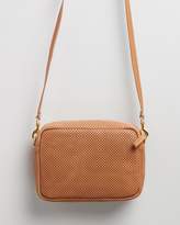 Thumbnail for your product : Clare Vivier Perforated Desert Stripe Midi Satchel