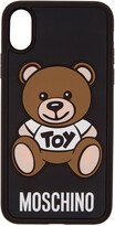 Thumbnail for your product : Moschino Black Toy Bear iPhone X Case