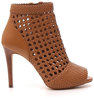 caged ankle booties