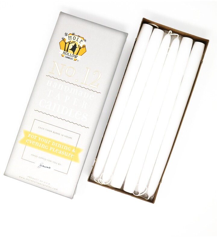 Mole Hollow Candles 12" Taper Candles, Set of 12 ShopStyle