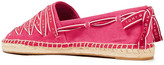 Thumbnail for your product : Tory Burch Lace-up Logo-print Cotton-canvas Espadrilles