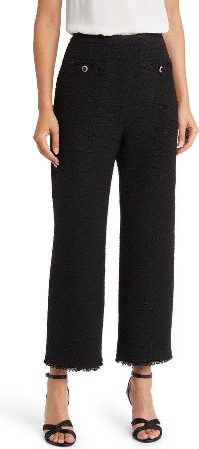 Ted Baker Katyyt Bouclé Straight Leg Ankle Pants