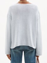 Thumbnail for your product : ANOTHER TOMORROW Boat-neck Organic-cotton Sweater - Blue