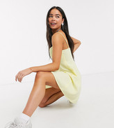Thumbnail for your product : Collusion seamed cami mini dress in yellow
