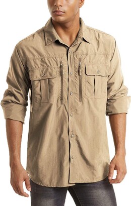 Aust Long Sleeve Shirt brown casual look Fashion Formal Shirts Long Sleeve Shirts 