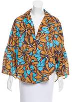 Thumbnail for your product : Tome Floral Print Bell Sleeve Top w/ Tags