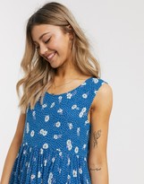 Thumbnail for your product : Brave Soul pola swing dress in daisy print