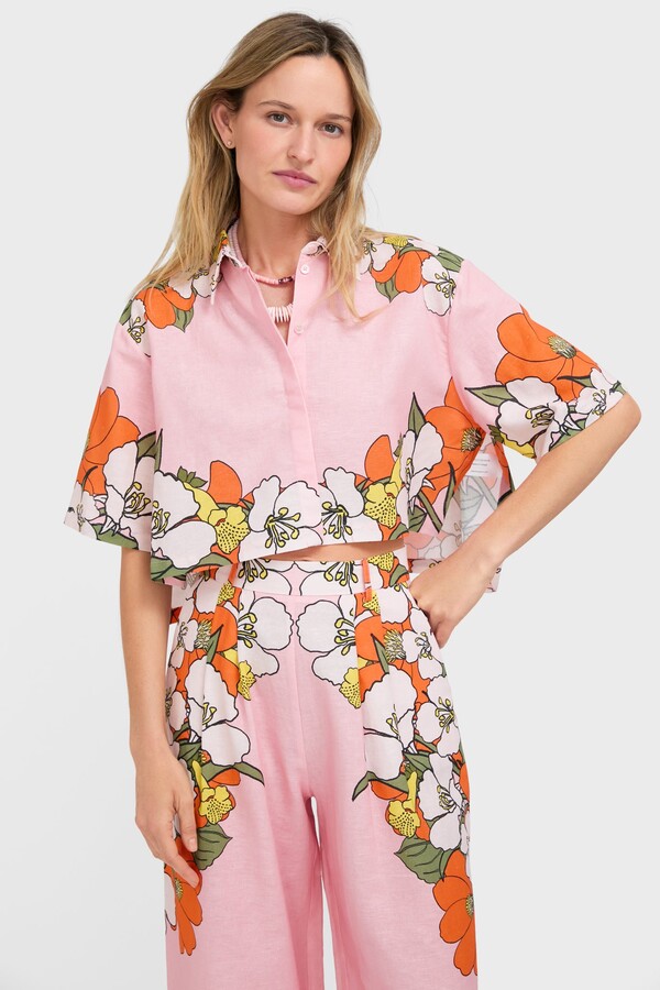 Borgo de Nor Omnishiro Alani Linen Top