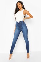 Thumbnail for your product : boohoo Super High Waist Power Stretch Skinny Jeans