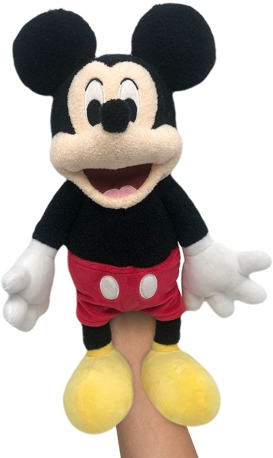 Disney Baby Mickey Mouse Plush Hand Puppet Full Size 14" Soft Toy Brand New 