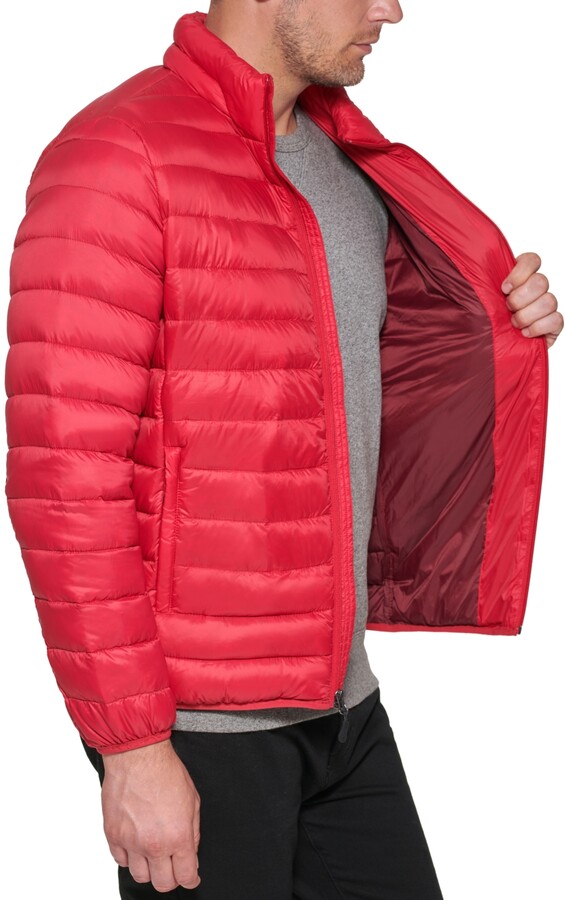 red puffer jacket for men