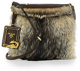 Thumbnail for your product : Prada Fox Fur Messenger Bag