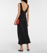 Thumbnail for your product : ASCENO Bordeaux silk satin slip dress