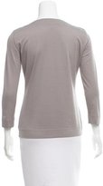 Thumbnail for your product : Akris Punto Long Sleeve Scoop Top
