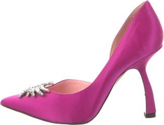 Piferi Satin D'Orsay Pumps Pink Pointed-Toes | Piferi Satin D'Orsay Pumps in Pink, Women's 7