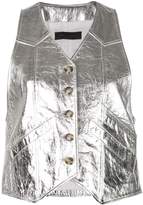 Thumbnail for your product : Proenza Schouler Metallic Leather Vest