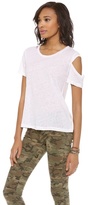 Thumbnail for your product : LnA Shoulder Cutout Tee