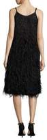 Thumbnail for your product : Alberta Ferretti Sleeveless Feathered Dress
