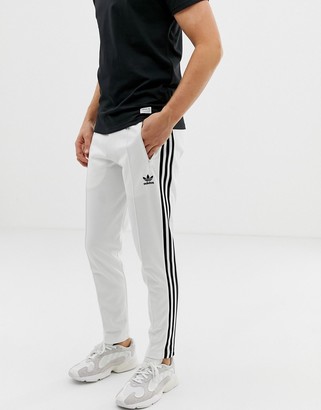 adidas originals adicolor beckenbauer skinny tracksuit in black