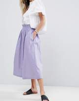 Thumbnail for your product : ASOS Tailored Linen Prom Skirt
