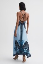 Thumbnail for your product : Reiss Printed V-Neck Maxi Dress