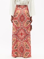 Thumbnail for your product : Etro Paisley-print Crepe Maxi Skirt - Red Multi