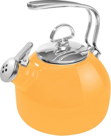 Chantal ChantalClassicEnamel-on-SteelTeakettle1.8quartMarigold