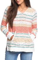 Thumbnail for your product : Roxy Airport Vibes Stripe Hooded Sweater