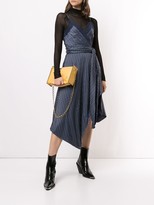 Thumbnail for your product : Jonathan Simkhai Emma asymmetric stripe-print dress