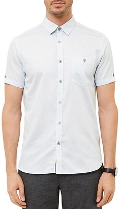 Ted Baker Newcool Geo Print Regular Fit Button-Down Shirt