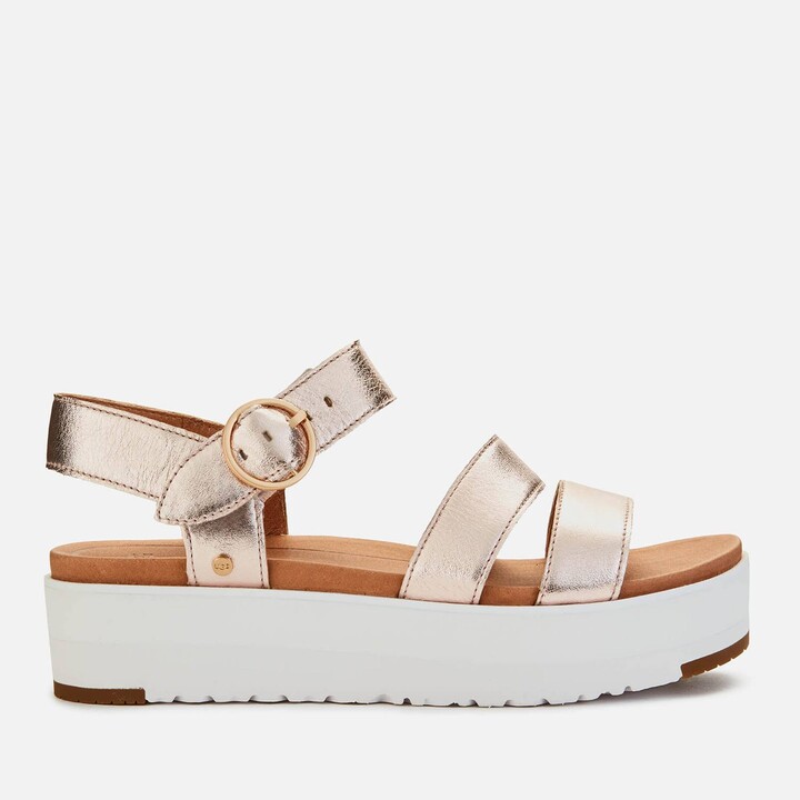 ugg sandals rose gold