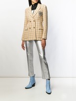 Thumbnail for your product : MSGM Metallic Finish Coated Jeans