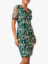 Thumbnail for your product : Phase Eight Oralie Floral Print Mini Dress, Pine Green/Multi