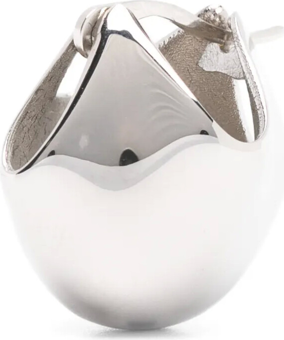 KHAITE small Lotus polished earrings