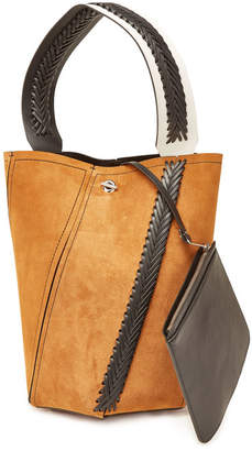 Proenza Schouler Medium Hex Bucket Bag with Suede and Leather