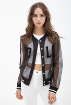 Thumbnail for your product : Forever 21 Barbie Doll Varsity Jacket