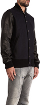 Thumbnail for your product : Balmain Pierre Jacket with Leather Arms