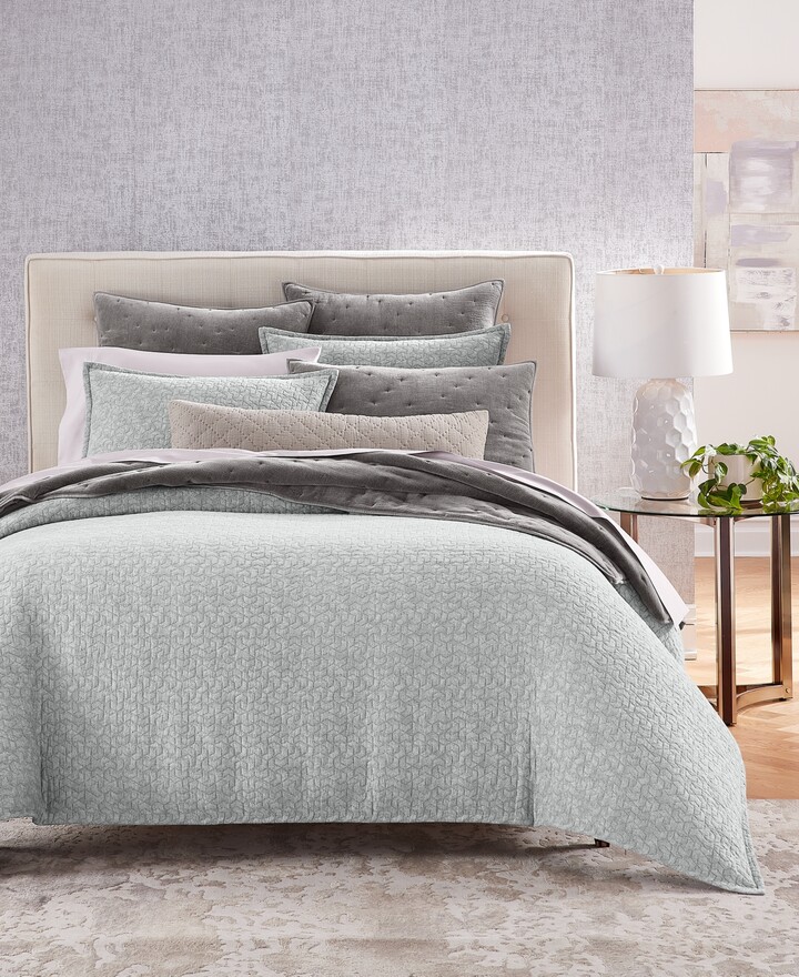 Hotel Collection Prism Matelasse Comforter Set, Full/Queen, Created for