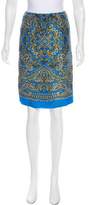 Thumbnail for your product : Laundry by Shelli Segal Silk Knee-Length Skirt