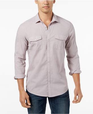 INC International Concepts Men's Textured Chambray Shirt, Created for Macy's
