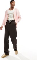 Thumbnail for your product : ASOS DESIGN oversized knitted cable cardigan in pink