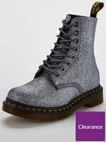 Thumbnail for your product : Dr. Martens Glitter 8 Eye Boot - Pewter