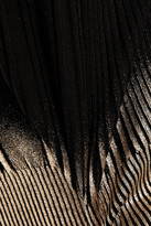 Thumbnail for your product : Balmain Metallic Coated Silk, Wool And Cashmere-blend Top