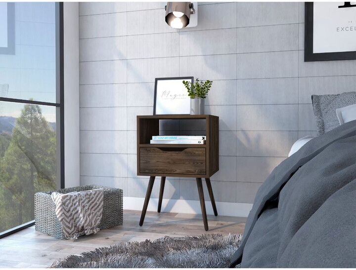 Boahaus Lugo Nightstand, Brown
